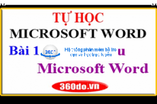 Tự học Microsoft Word. Bài 1: Giới thiệu Winword + Các thao tác thường dùng trong Winword