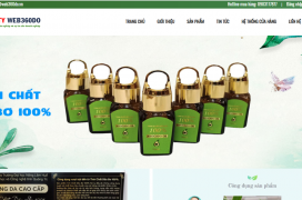 Thiết kế website bán dược phẩm, mỹ phẩm, tinh hoa dược liệu | Web360do.vn