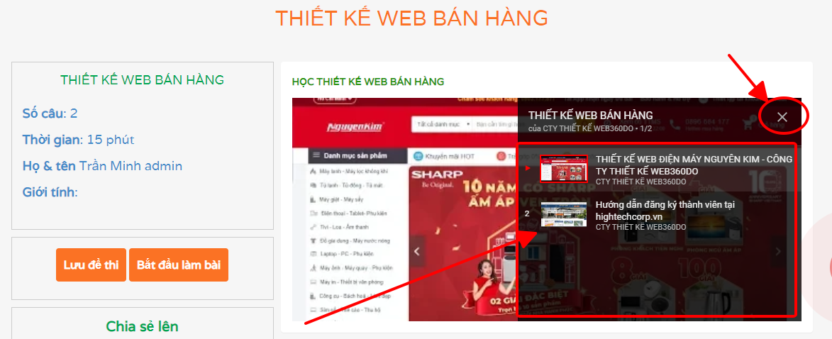 Hướng dẫn chèn playlist (danh sách phát) youtube vào nội dung